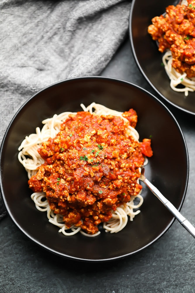 Nora's Tofu Bolognese